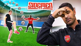 MIKEL ARTETA RATES THE SIDEMENS FOOTBALL ABILITY [upl. by Sivatnod]