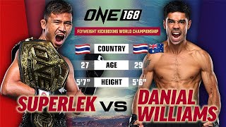 Unreal Kickboxing Skills 🥊 Superlek vs Danial Williams [upl. by Newo]