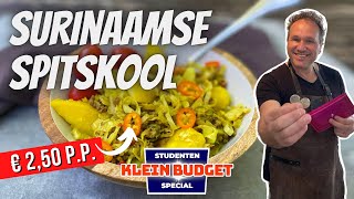 Surinaamse spitskool stoofpot Lekker eten voor € 250 pp [upl. by Ashlie]