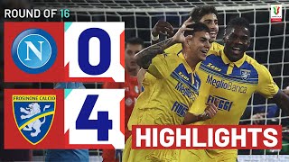 NAPOLIFROSINONE 04  HIGHLIGHTS  Stunning night in Naples  Coppa Italia Frecciarossa 202324 [upl. by Notsuh]