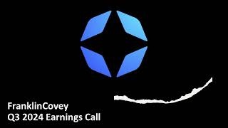 Franklin Covey NYSE FC  Q3 2024 Earnings Call [upl. by Edia]