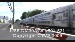 LIRR DM30ACs 501 amp 521 on quotThe Cannonballquot [upl. by Xantha343]