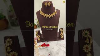 Pearl jewellery  Signature designs of Bahawa Creation  Trending Bridal Jewelry short  7304659727 [upl. by Eirret]