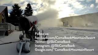 Snowmaking at Camelback Mountain [upl. by Anitsyrc]