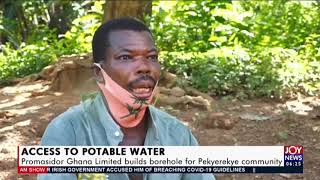 Promasidor Ghana Limited builds borehole for Pekyerekye community  AM News on JoyNews 27820 [upl. by Folberth786]