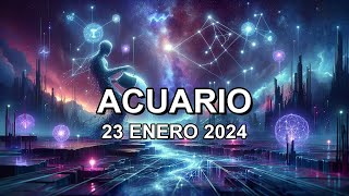 Horóscopo de hoy ♒︎ ACUARIO  23 Enero 2024 acuariohoroscopo [upl. by Angelia498]