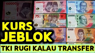 INFO KURS DOLAR KE RUPIAH HARI INI ANJLOK MURAH BANGET TKI RUGI KALAU MAU TRANSFER UANG KE INDONESIA [upl. by Teyut]