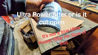 Ultra Power oil filterSure filter cut open [upl. by Nikal]