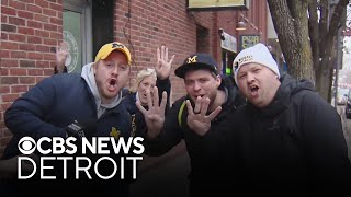 Michigan fans react to shocking upset over Ohio State [upl. by Eintrok604]