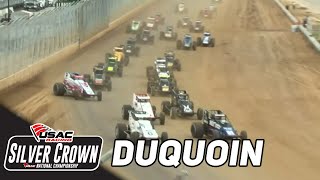 Silver Crown Highlights  2023 USAC Ted Horn 100 at DuQuoin State Fairgrounds [upl. by Rakso]