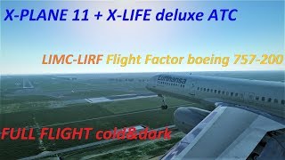 XPlane 11  LIMCLIRF sidroutestar  XLife Deluxe ATC  FF757200 [upl. by Leahcimed]