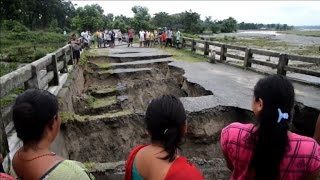 North Bengal hit by flooding and landslides [upl. by Haramat]