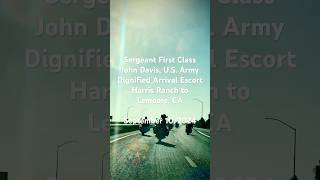 Army Sergeant First Class John Davis Dignified Arrival Escort Lemoore CA [upl. by Karas36]