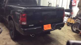 Flowmaster 817568 direct fit muffler for 2016 ram 1500 before and after [upl. by Zoha]