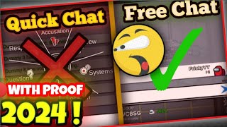 How to get Free Chat in Among Us 2024  100 working trick with Proof [upl. by Apgar]