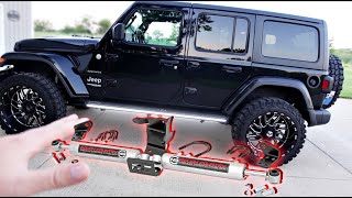 Rough Country Dual Steering Stabilizer Jeep Wrangler JL [upl. by Bac]