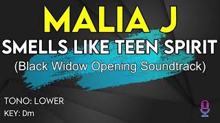 Malia J  Smells Like Teen Spirit  Karaoke Instrumental  Lower [upl. by Adnalahs]