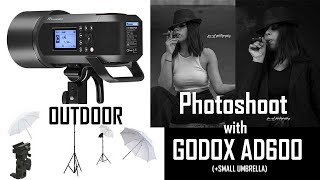 Outdoor photoshoot  with Godox AD600  Small umbrella [upl. by Lloyd]