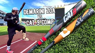 DeMarini ZOA vs Marucci Cat 9 Composite  Battle for the BEST USSSA 5 Baseball Bat [upl. by Aniretac]