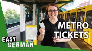 How to buy a metro ticket in Berlin  Super Easy German 106 [upl. by Lenox748]