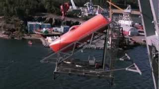 Norsafe GES50 MKIII Freefallboat  New world record holder highest drop test 6153m 2018ft [upl. by Wolsky]