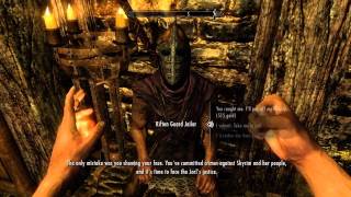 How to escape Riften Jail Skyrim  Tutorial [upl. by Elyn]