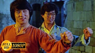 Jackie Chan and his friends escape from the bandits led by Benny Urquidez  Wheels on Meals 1984 [upl. by Eirrek]