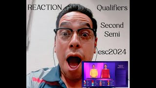 REACTION Qualifiers Semifinal 2  Eurovision 2024 [upl. by Shamma]