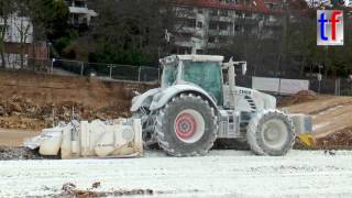 FENDT 936 Vario w Wirtgen Stabilizer  Anbaufräse Waiblingen Germany 03032017 [upl. by Oecile]