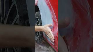 How to sand the filler before painting the color car shortvideo [upl. by Pattin]