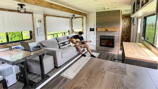 I Converted an old RV into a TINY HOME  Full build start to finish [upl. by Afas243]