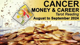 CANCER MONEY amp CAREER READING quotREASONS TO CELEBRATE ON AN INCOMING DECISIONquot AugustSeptember 2024 [upl. by Enrico]