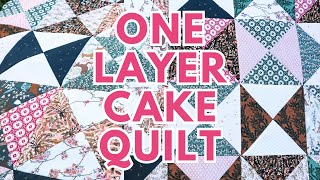 Free Layer Cake Quilt Pattern  No Background Fabric Needed [upl. by Osrock]