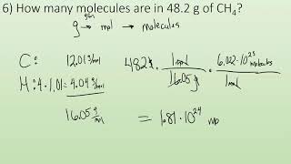 334 Practice problems Formula weights  the mole [upl. by Hutchings699]