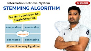 Stemming Algorithm  Information Retrieval System  Porter Stemming Algorithm  Amit Sagu [upl. by Relyks523]