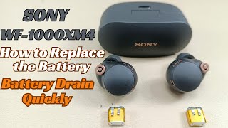 How to replace using LiPo Battery SONY WF1000XM4 wireless Earbuds  Install  Remove  Repair [upl. by Bremen]