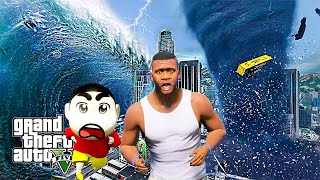 GTA 5  Shinchan amp Franklin Went To Fishing And Franklin Catch Biggest Shark In GTA 5  GTA 5 MODS [upl. by Gapin]