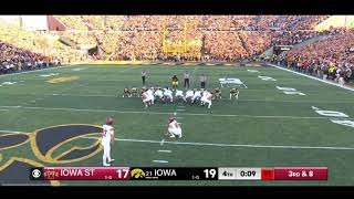 Iowa State GAME WINNING FIELD GOAL vs Iowa STUNNING UPSET [upl. by Marylinda]