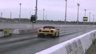 2008 Lamborghini Gallardo Heffner Twin Turbo 14 mile Drag Racing [upl. by Nakre871]