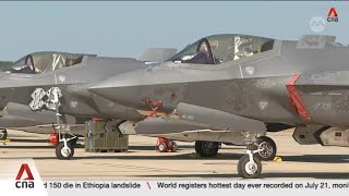 20 F35 fighter jets on show at Exercise Pitch Black in Australias Darwin [upl. by Nipha]