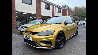 2017 17Reg VW Golf 20 TSI R 310 4Motion 3drGen 43000 MilesFSHTurmeric Yellow £17995 [upl. by Swan]