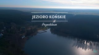 Jezioro Końskie z drona  Przechlewo  Człuchów  2024  High Flyfe 4K [upl. by Nosnehpets]