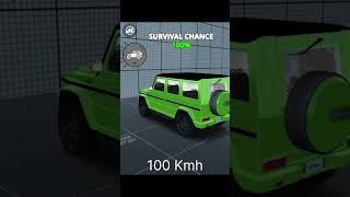 G WAGON SURVIVAL TEST automobile beamgcrash beamngdrive crashs short [upl. by Kacy579]