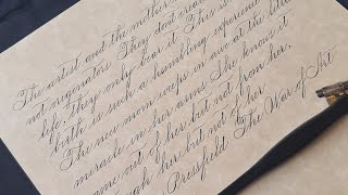 Spencerian script calligraphy real time [upl. by Beshore]