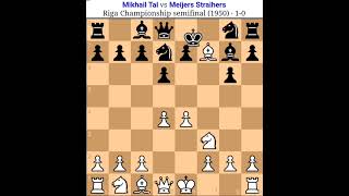 Mikhail Tal vs Meijers Straihers Tal Chess game Tal amazing sacrifice Tal famous chesstal [upl. by Orford886]