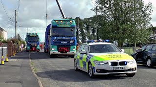 Allelys Heavy Haulage removes tank wagons from Llangennech 03092020 [upl. by Harpp103]