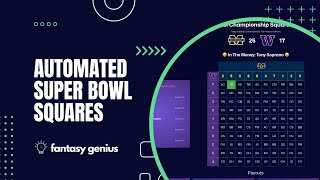 Automated Super Bowl Squares by Fantasy Genius [upl. by Gibby856]