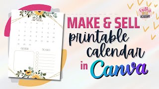 How To Create Printable Calendar In Canva FREE Calendar 2024 Canva Template [upl. by Bein]