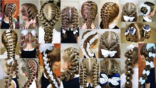 50 SCHOOL HAIRSTYLES Simple hairstyles for every day [upl. by Isoais]