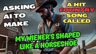 Asking Ai To Make A Hit Country Song Called quotMy Wieners Shaped Like A Horseshoequot  Full Song [upl. by Dulce298]